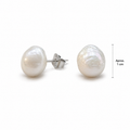 Pendientes Luna Barroca 1cm