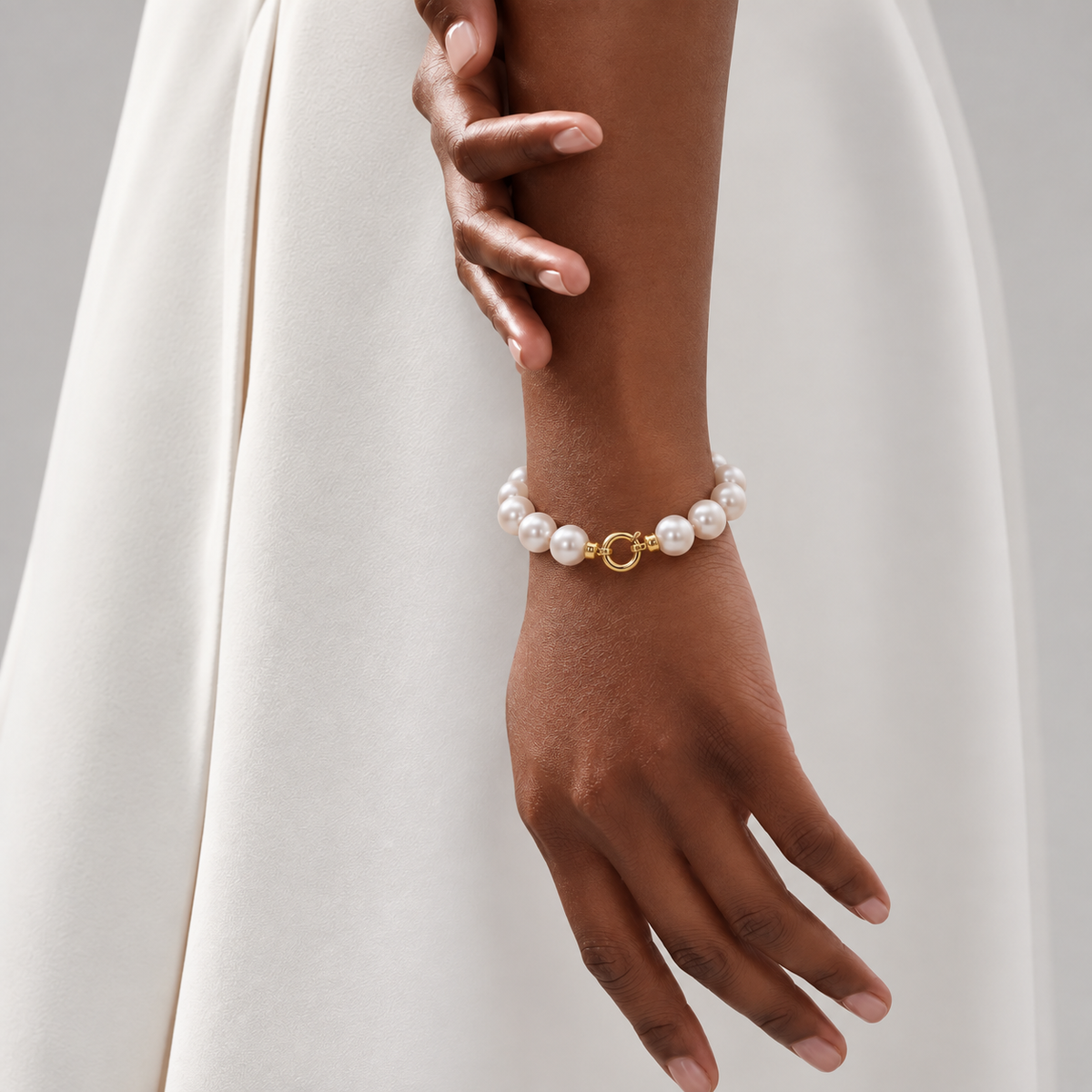 Pulsera Perla Redonda Premium 9/10 mm