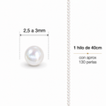 Hilo Perla Redonda 2.5-3mm