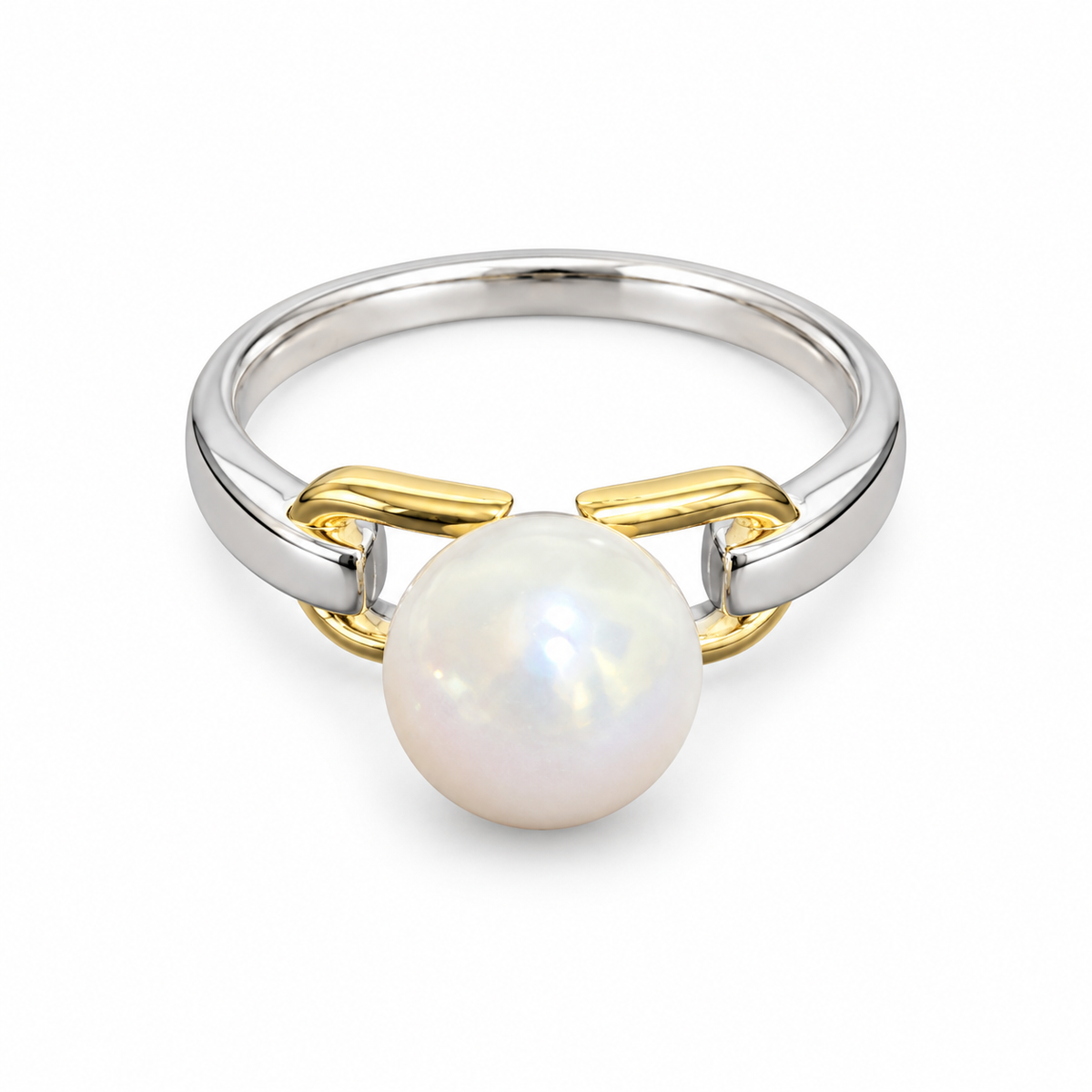 Anillo Eslabón y Perla