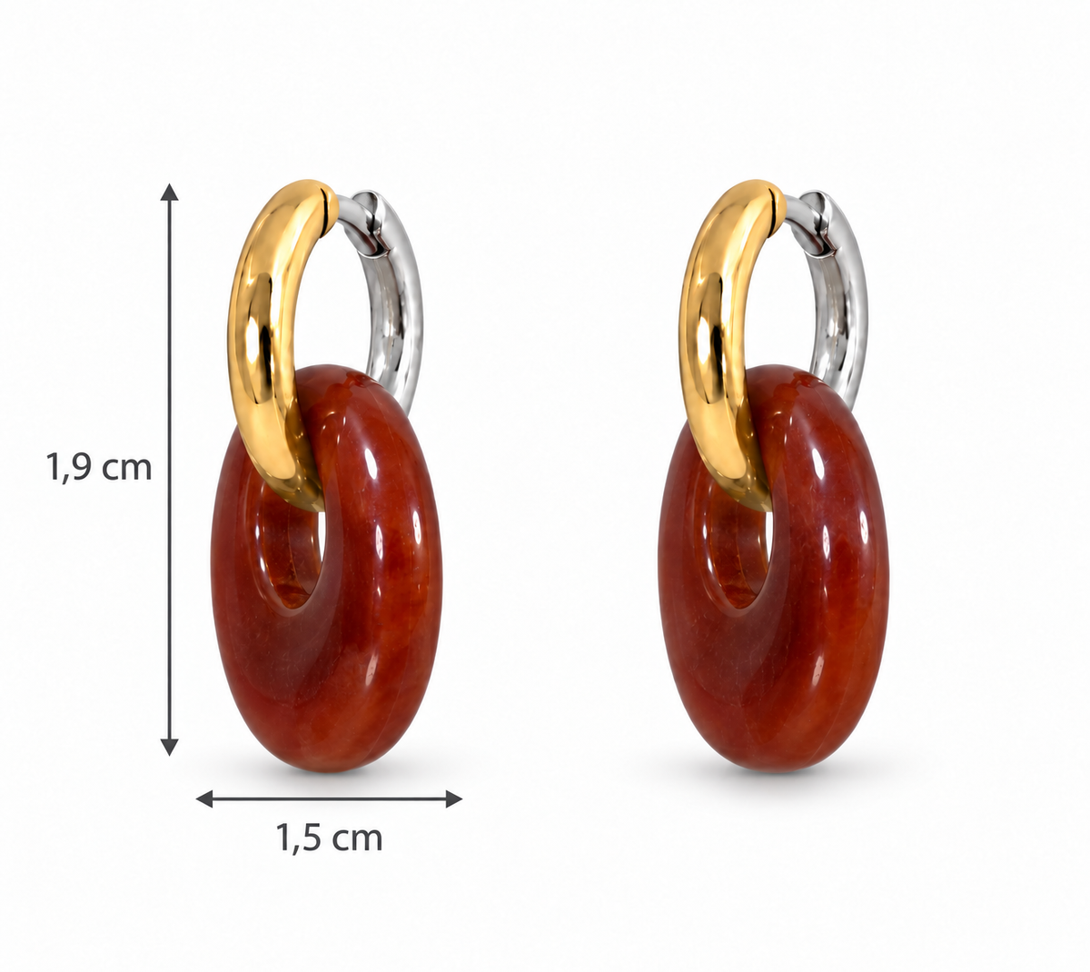 Pendientes Aro Ámbar