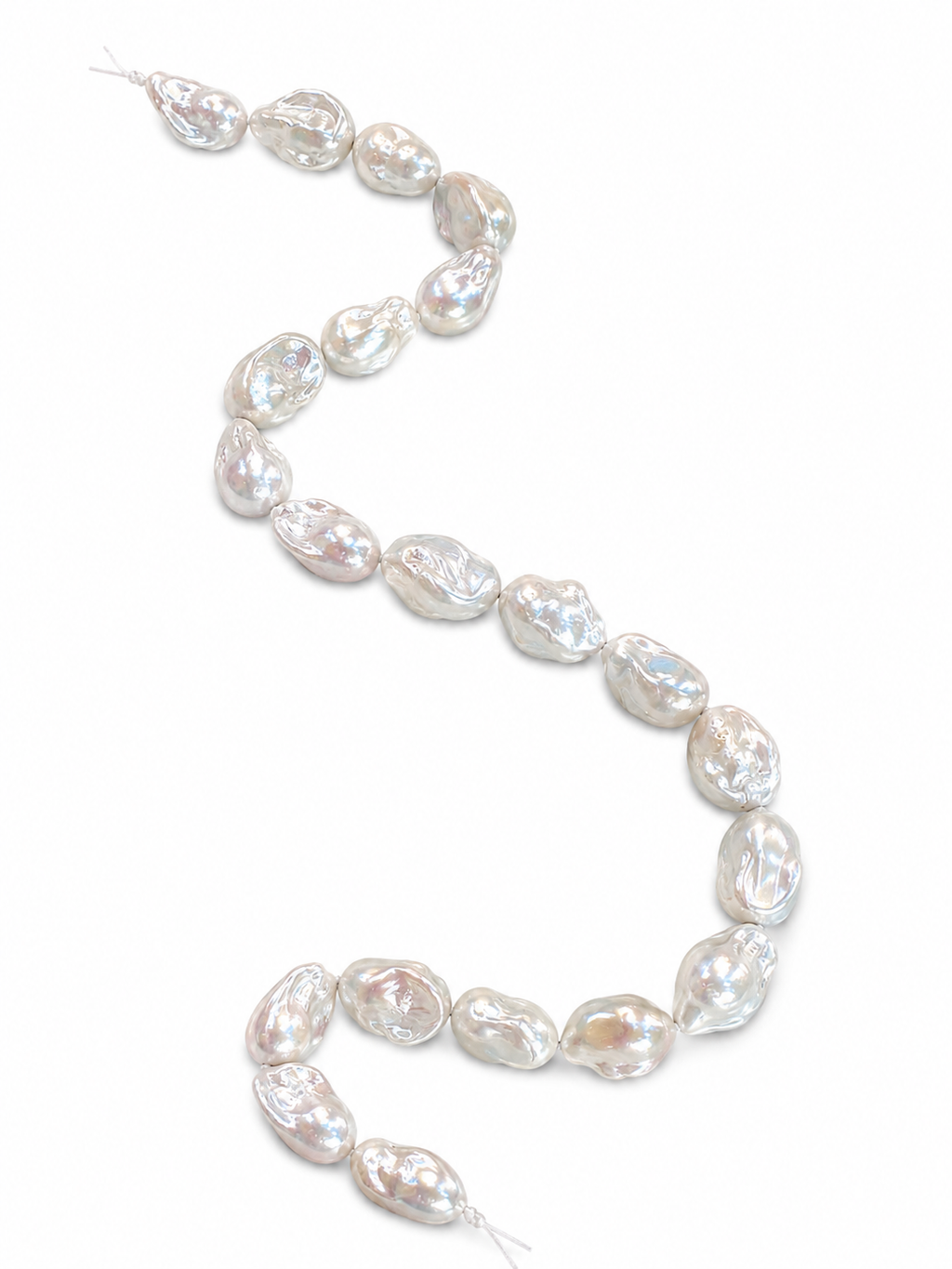 Perlas Barrocas de Agua Dulce 2 x 1.2cm – Hilo 40 cm