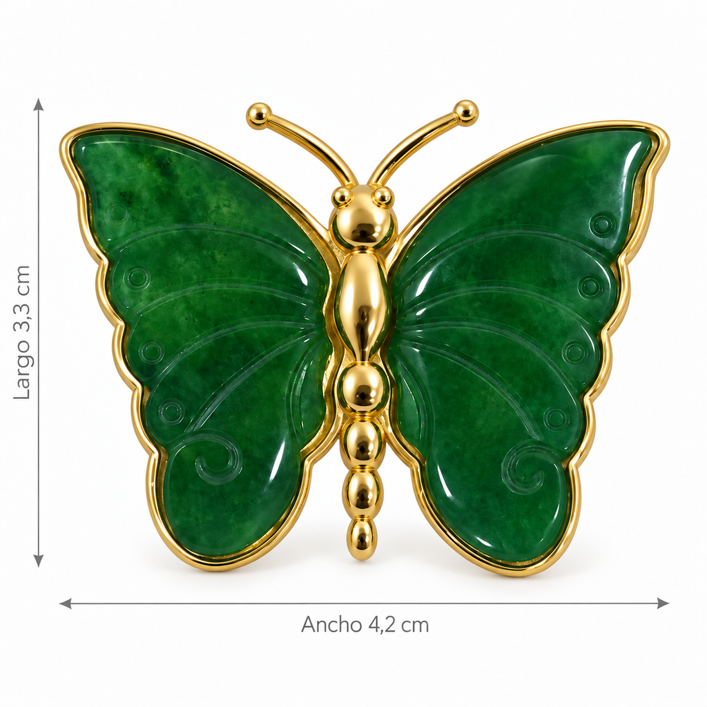 Broche Mariposa Esmeralda