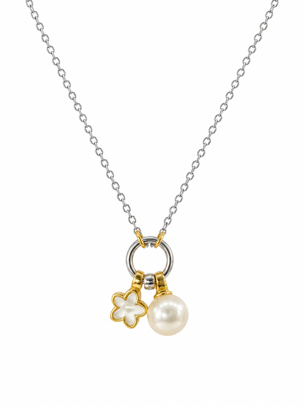 Collar Flor y Perla