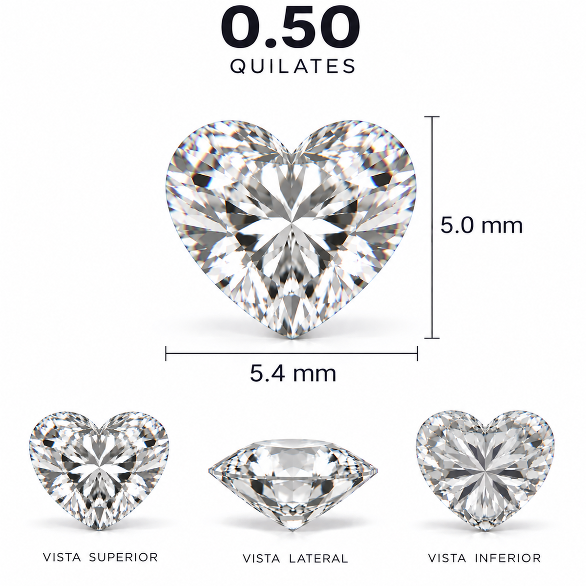 Diamante de Laboratorio Talla Fantasía - 0,5ct