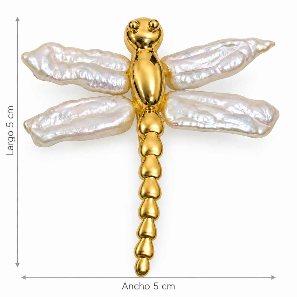Broche Vuelo de Perlas