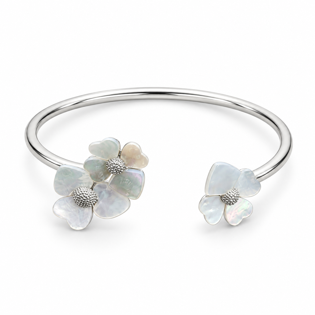 Pulsera Tres Flores de Nácar