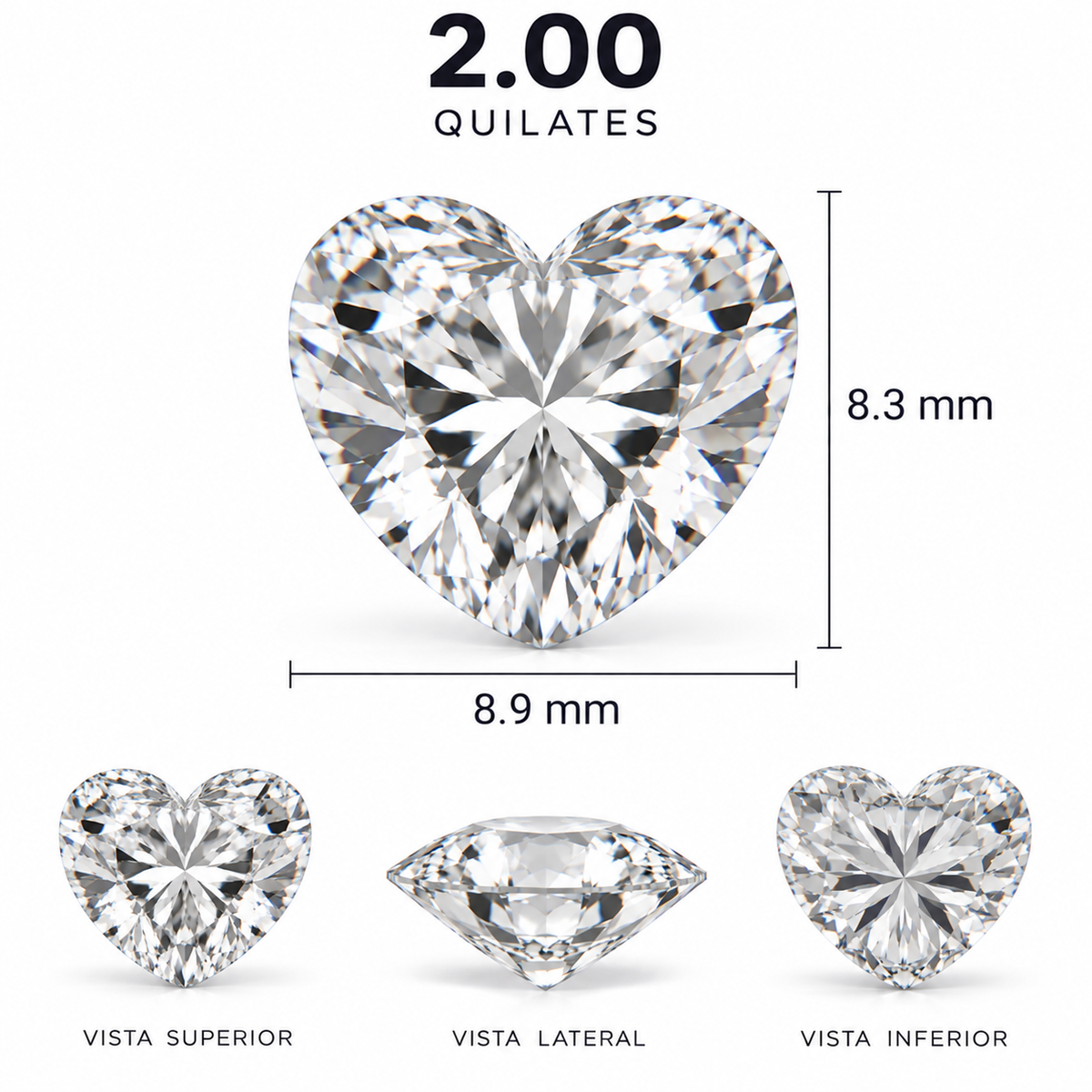 Diamante de Laboratorio Talla Fantasía - 2ct