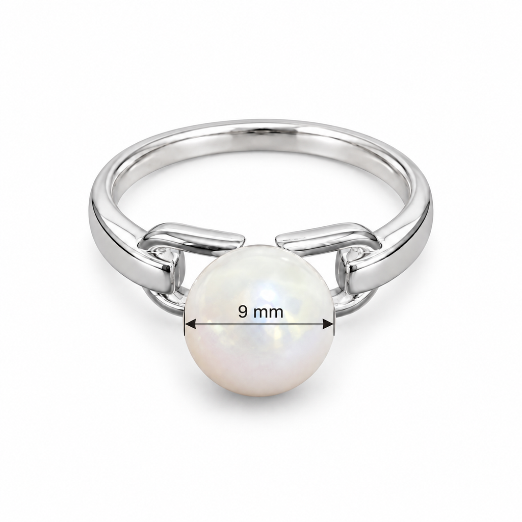 Anillo Eslabón y Perla