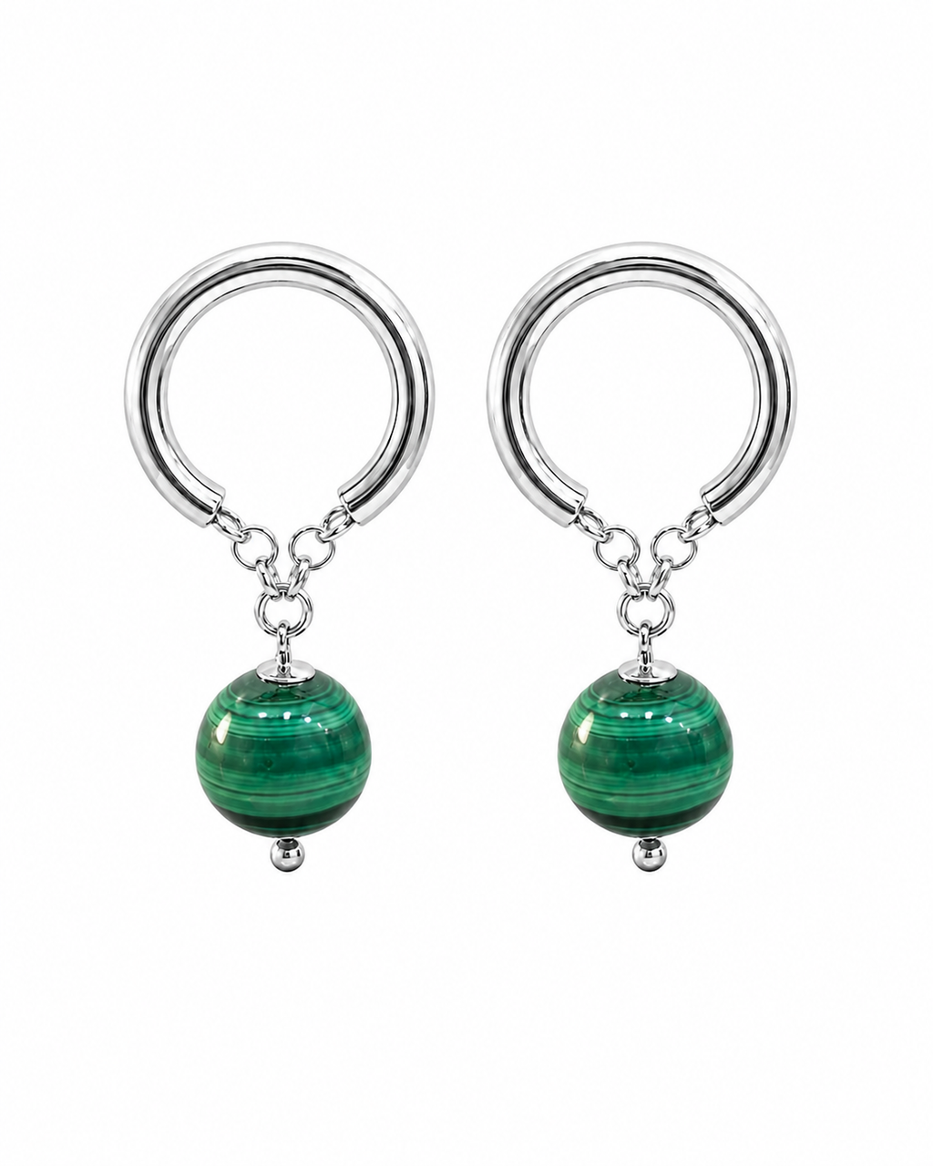 Pendientes Ébano Perla