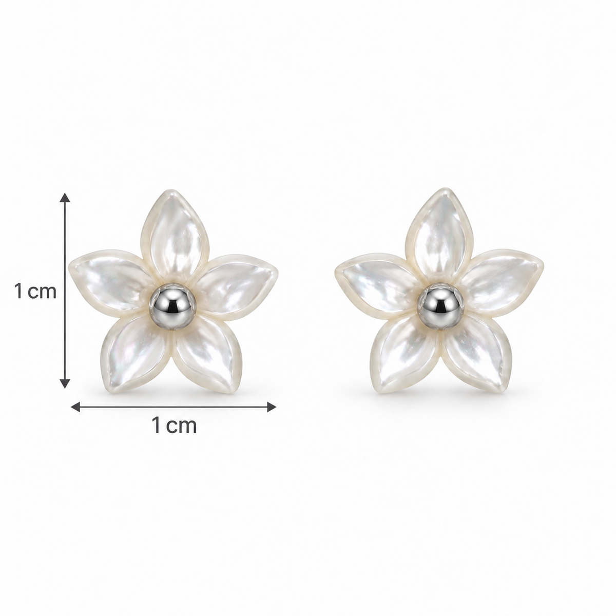 Pendientes Florecilla Nácar