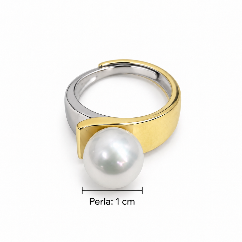 Anillo Bicolor Rectángulo