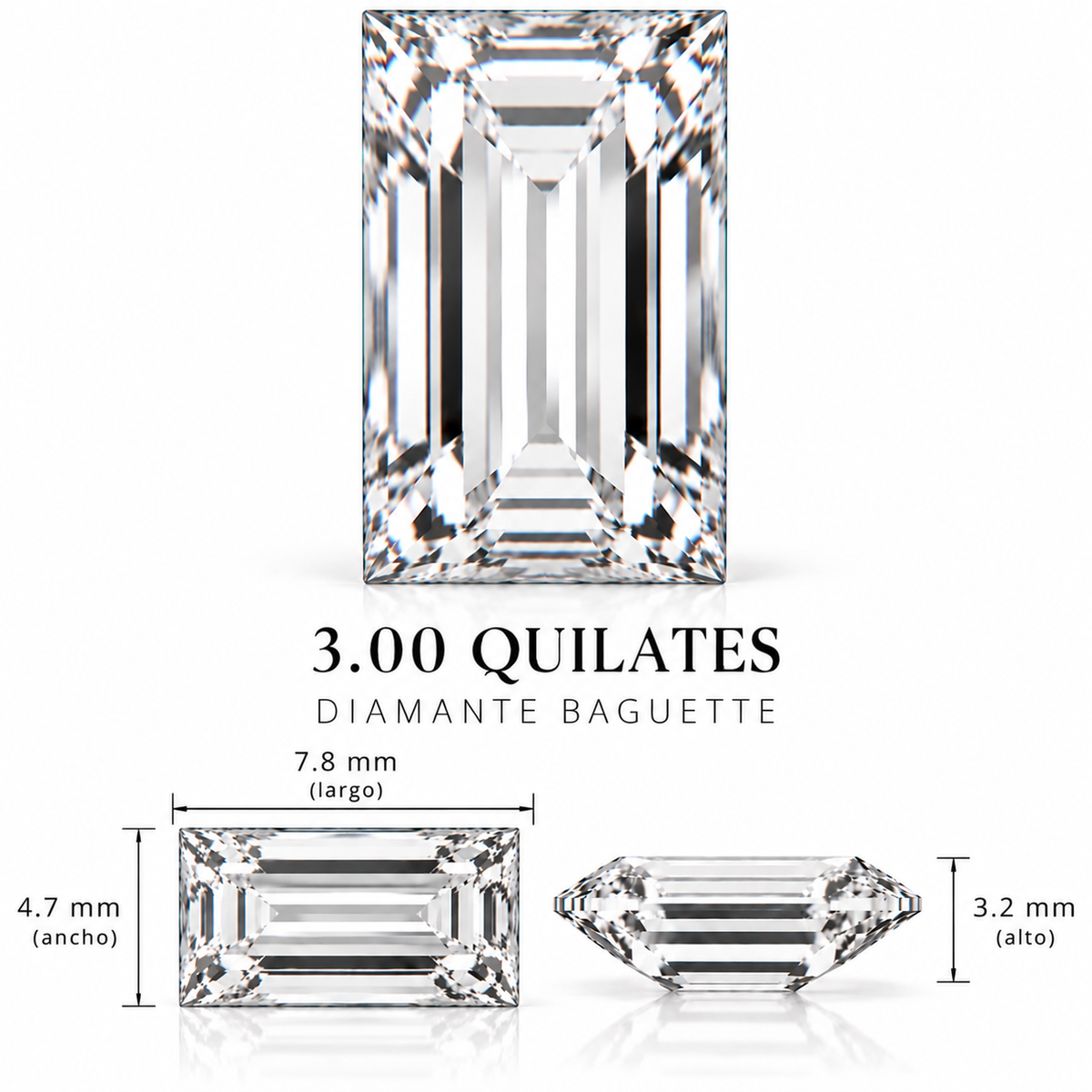 Diamante de Laboratorio Talla Fantasía - 3ct
