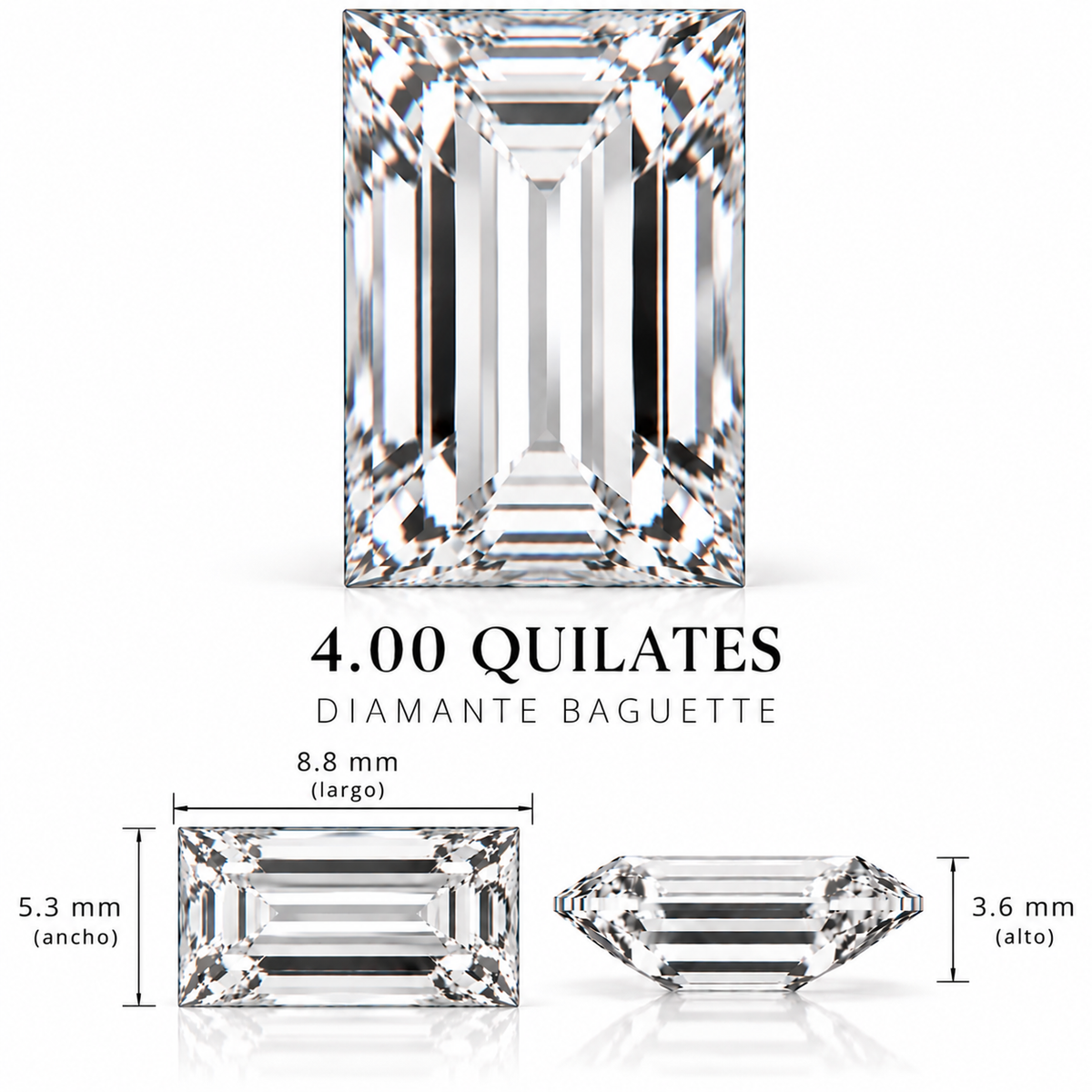 Diamante de Laboratorio Talla Fantasía - 4ct
