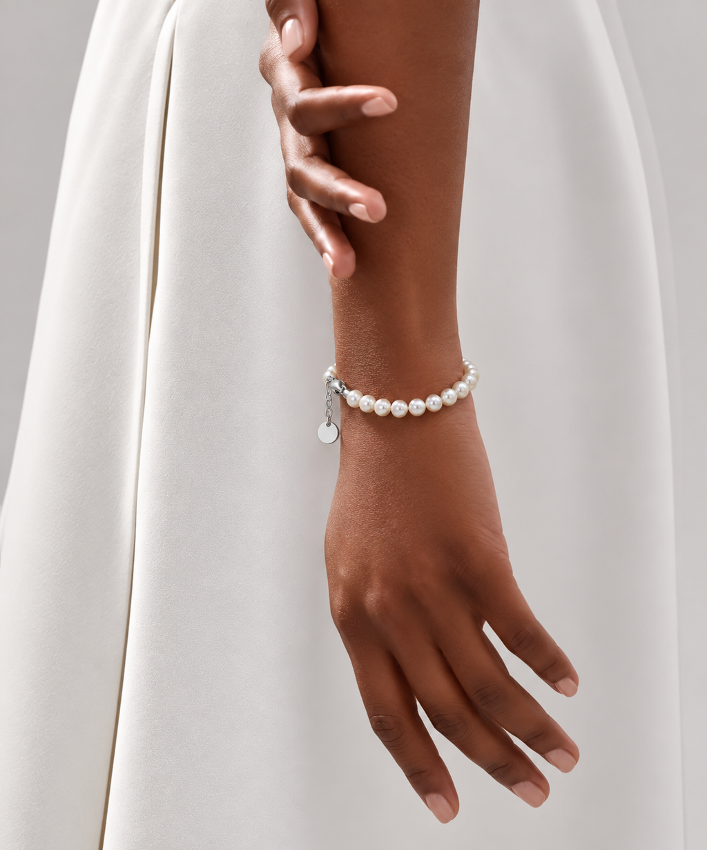 Pulsera Clásica de Perlas