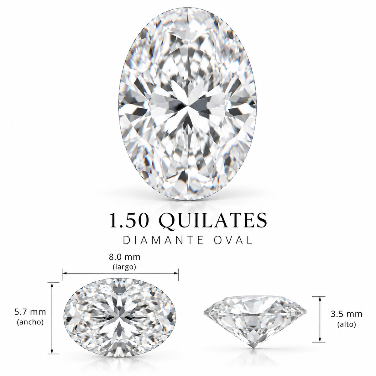 Diamante de Laboratorio Talla Fantasía - 1,5ct