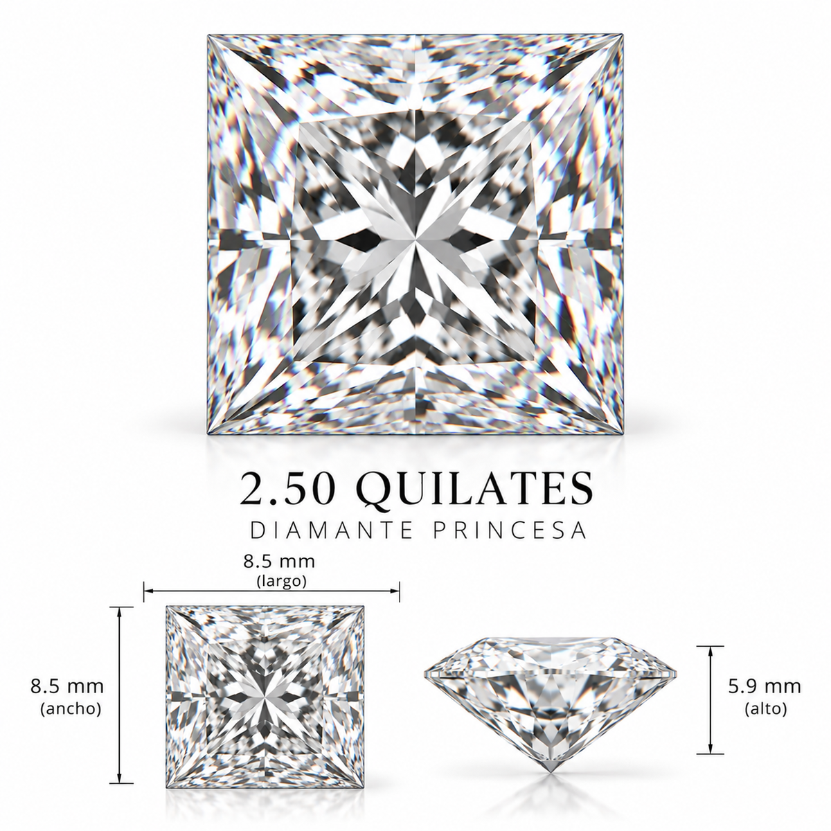 Diamante de Laboratorio Talla Fantasía - 2,5ct