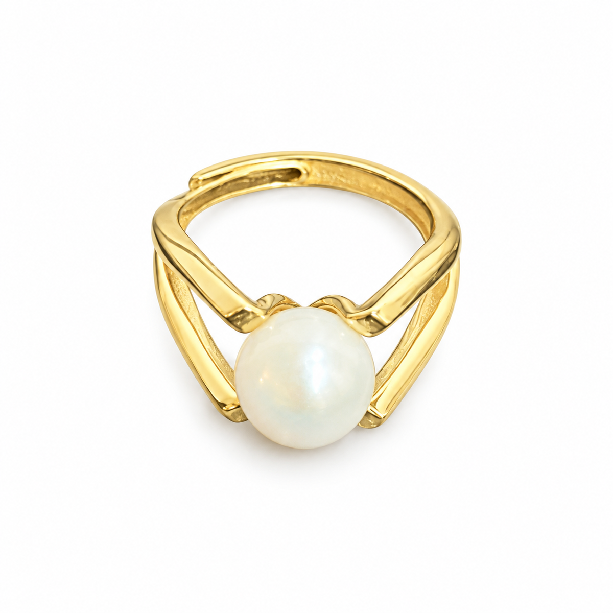 Anillo Perla Solitaria