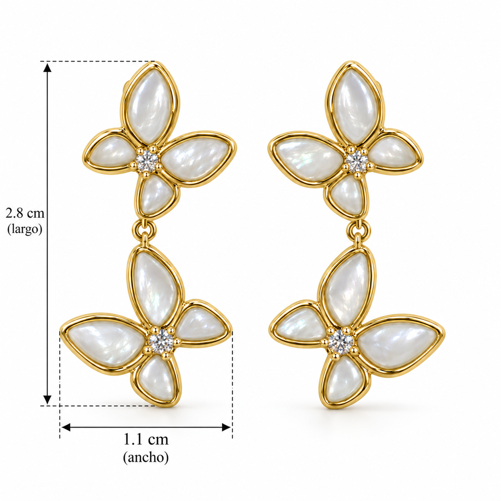 Pendientes Mariposas Gemelas