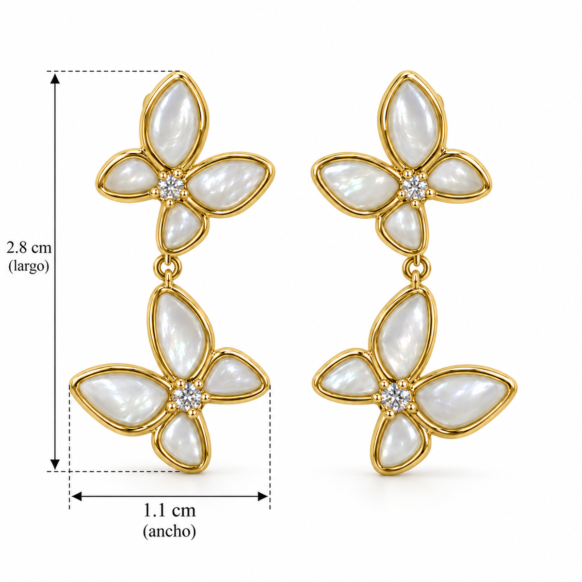 Pendientes Mariposas Gemelas