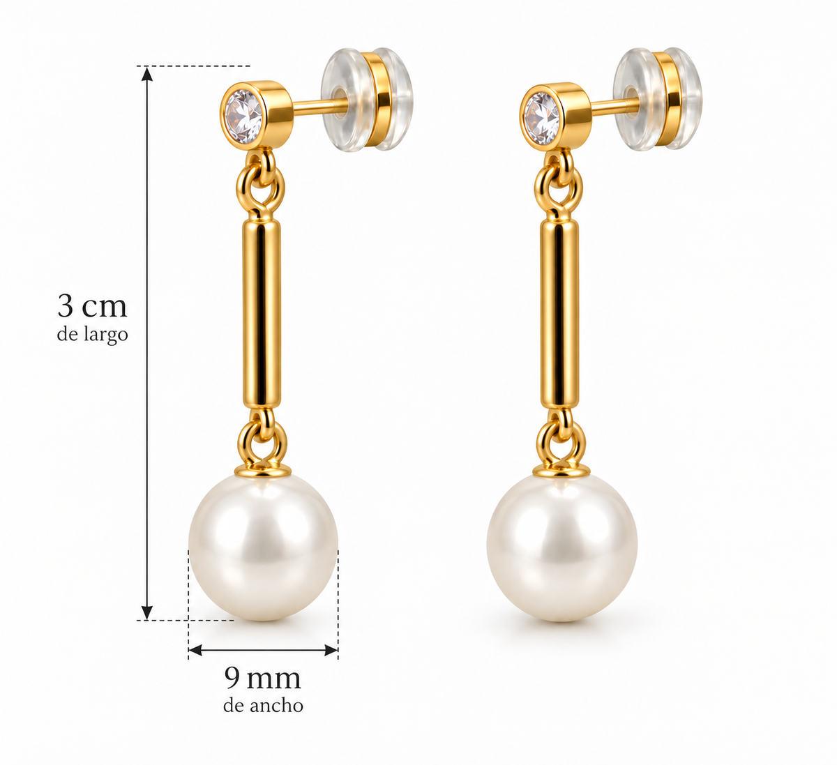 Pendientes Estela de Perla