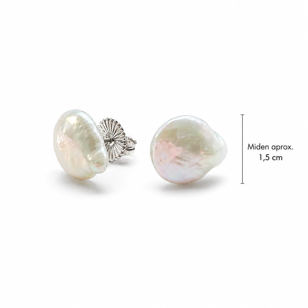 Pendientes Nácar Barroco 1,5cm aprox