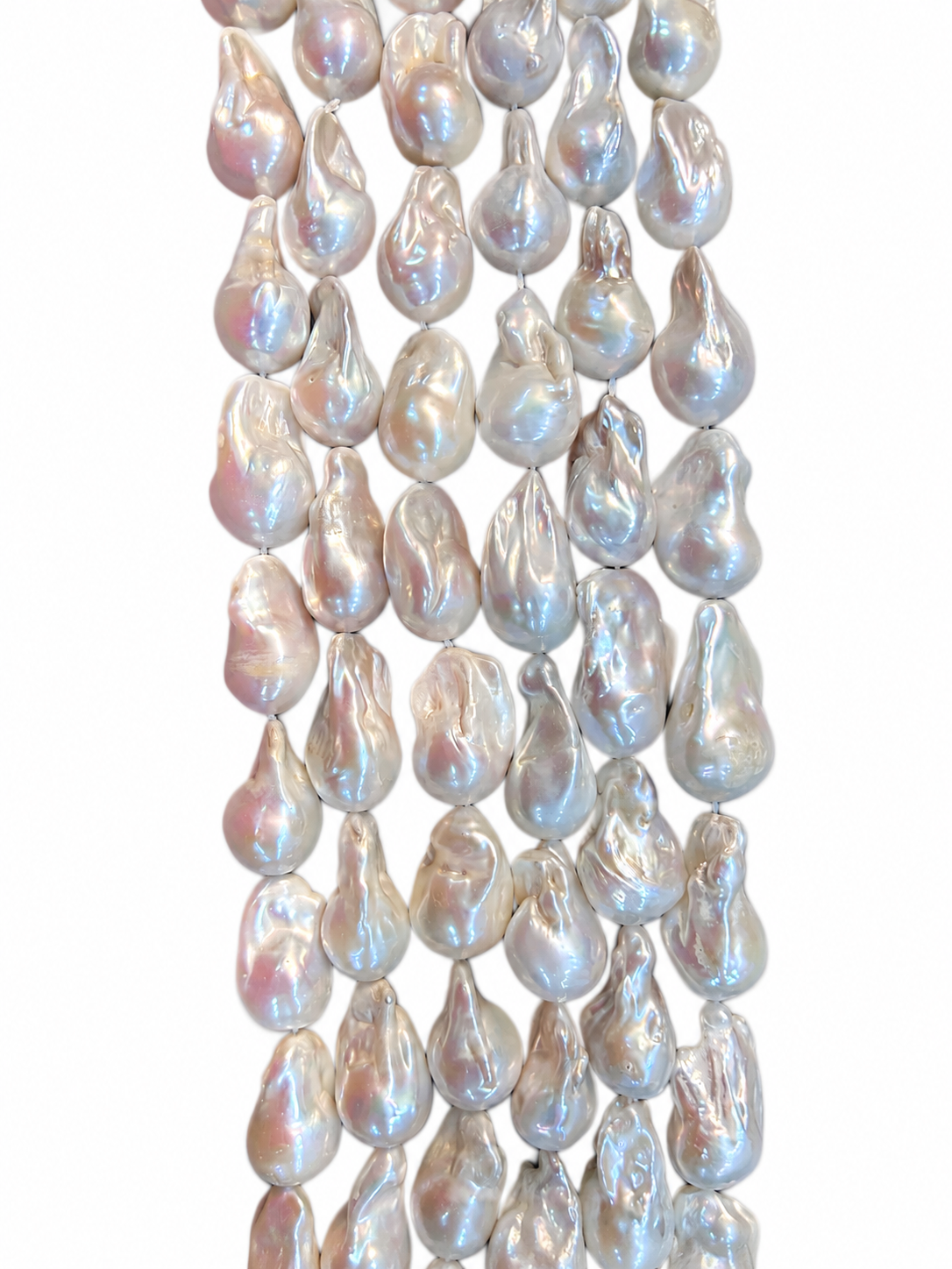 Perlas Barrocas de Agua Dulce 3.5 x 2cm – Hilo 40 cm