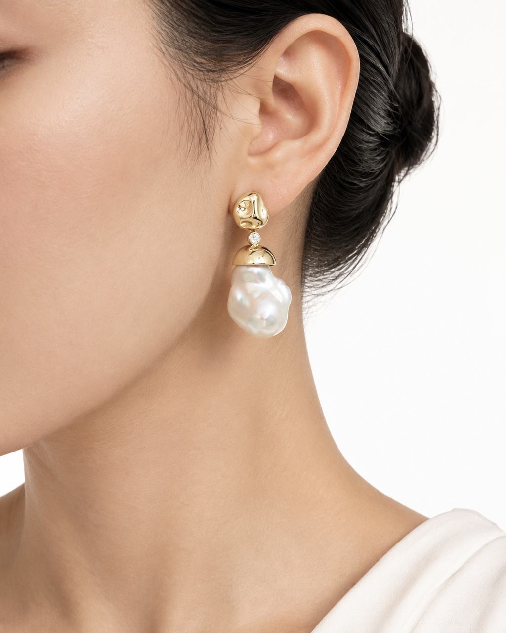 Pendientes Perla Barroca