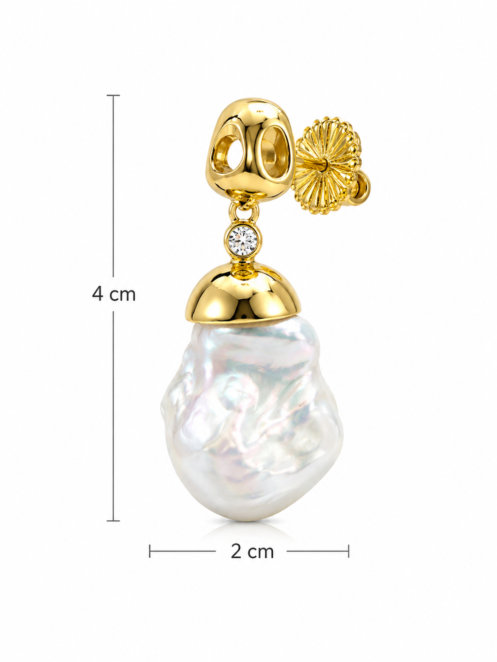 Pendientes Perla Barroca