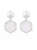 Pendientes Hexa Nácar