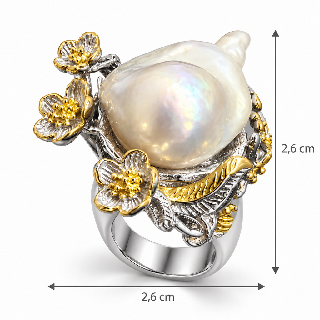 Anillo Bicolor Barroco Imperial