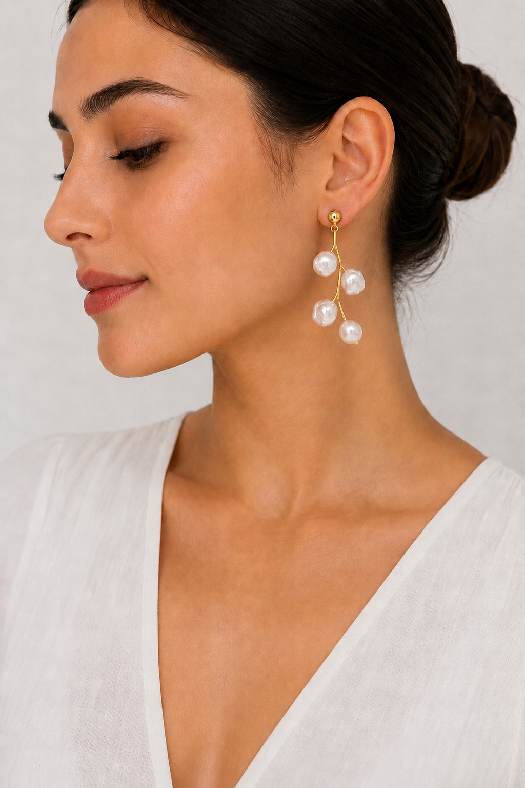 Pendientes Rama de Nácar