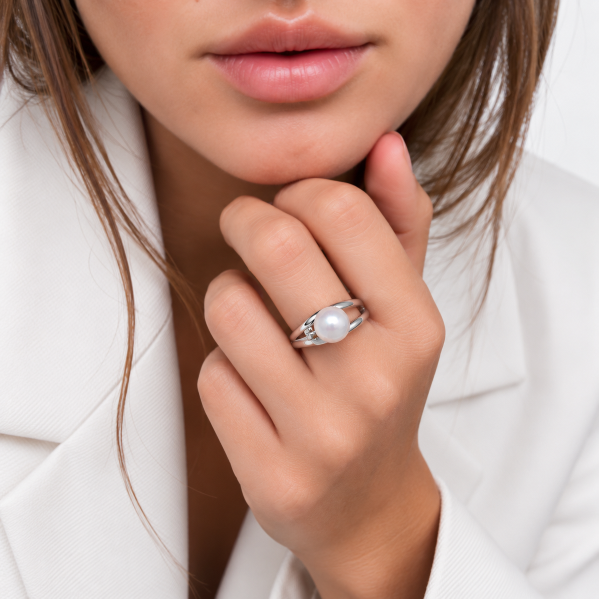 Anillo Cinturón Perlado