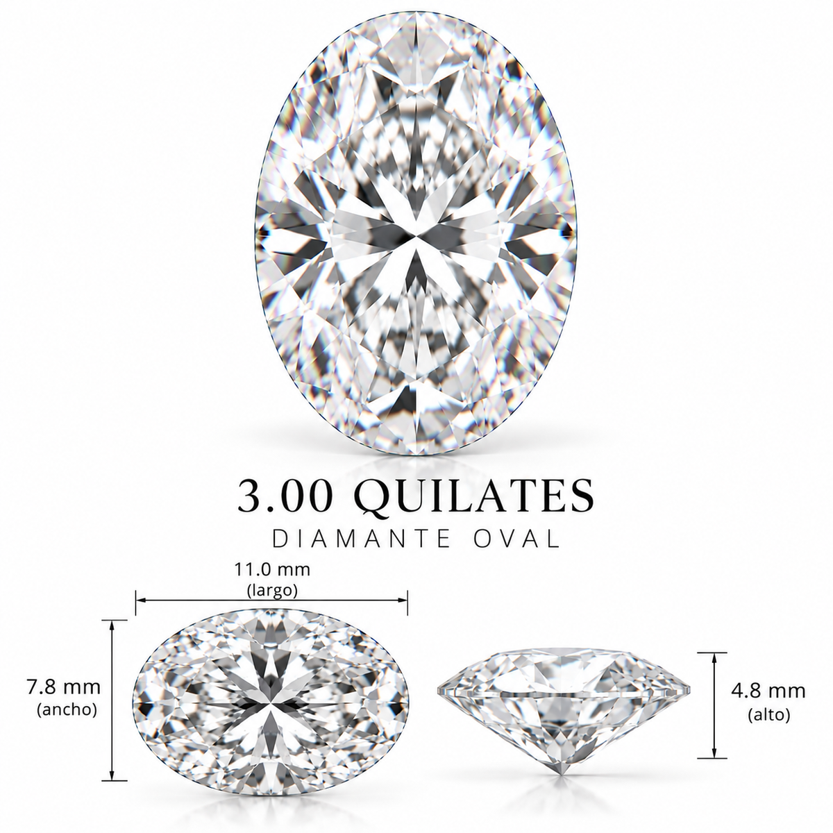 Diamante de Laboratorio Talla Fantasía - 3ct
