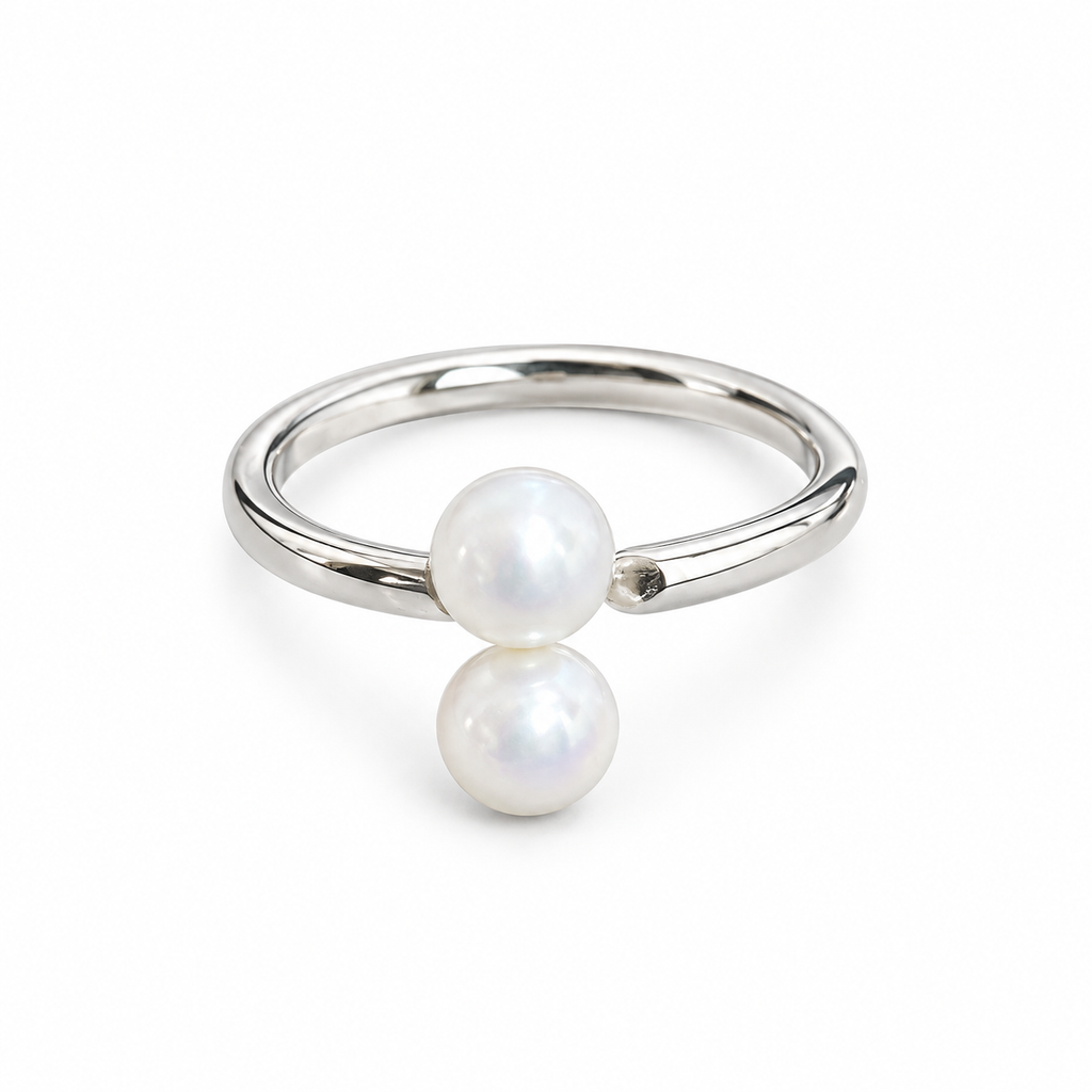 Anillo Gemelas de Perla