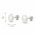 Pendientes Keishi Barroca 1cm aprox
