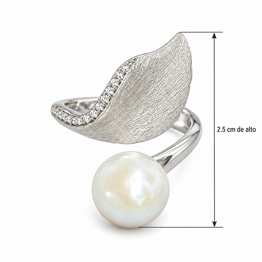 Anillo Hoja Brillante