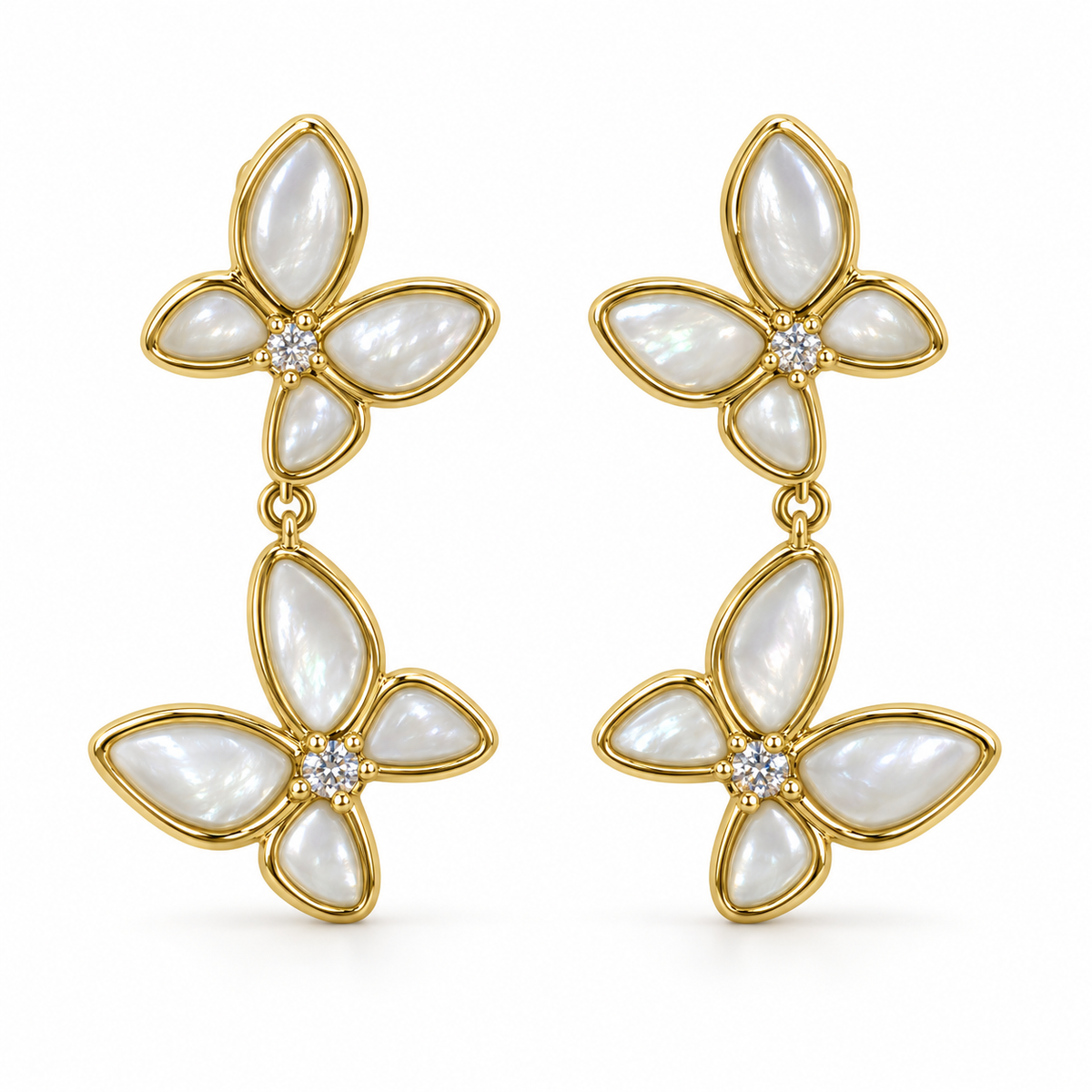 Pendientes Mariposas Gemelas