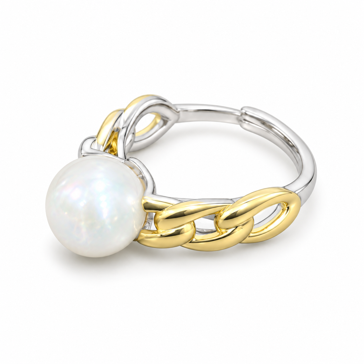 Anillo Cadena de Perla
