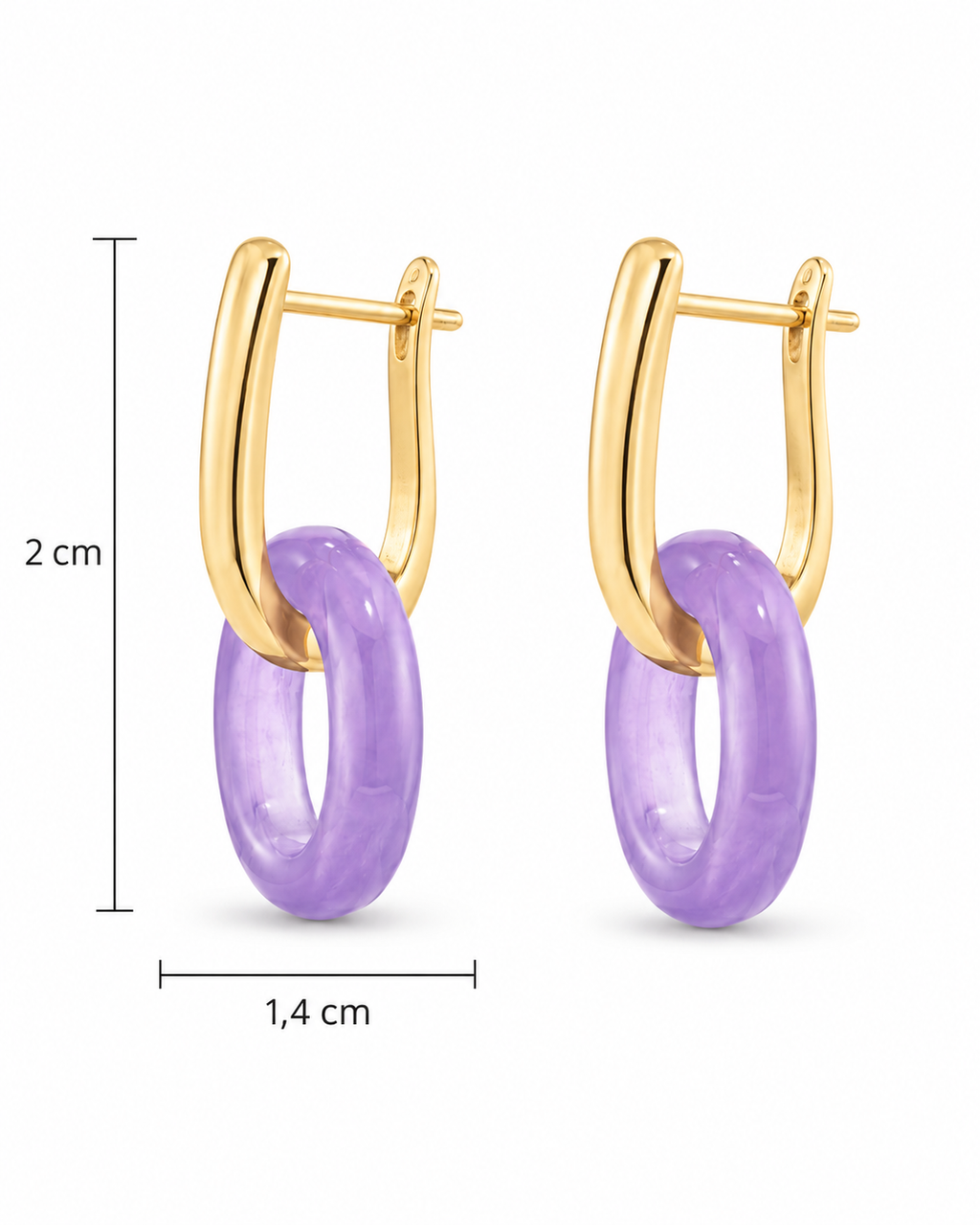 Pendientes Ágata Violeta