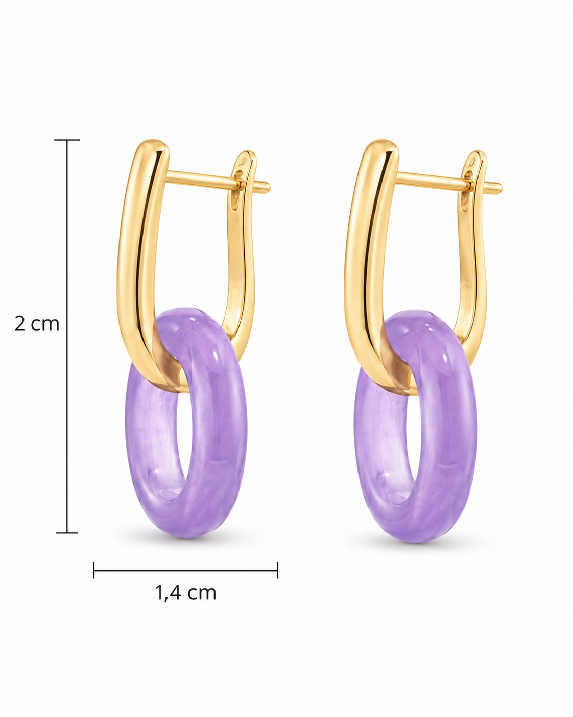 Pendientes Ágata Violeta
