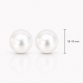 2 Perlas Redondas Cultivadas de 12-13mm