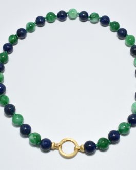 Collar de jade y lapislázuli