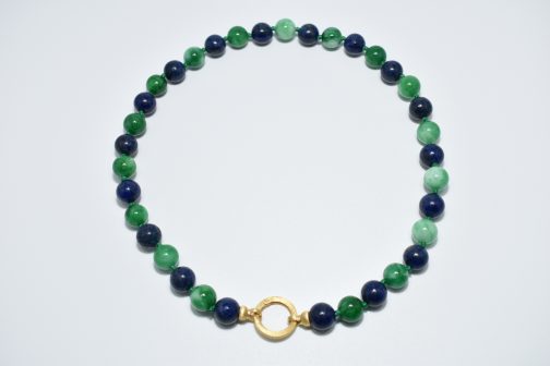 Collar de jade y lapislázuli
