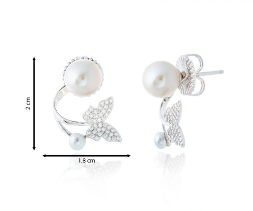 Pend mariposa silver plata