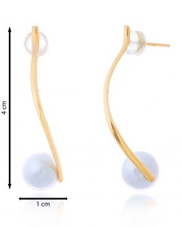 Pend. lineal con perla cultivada