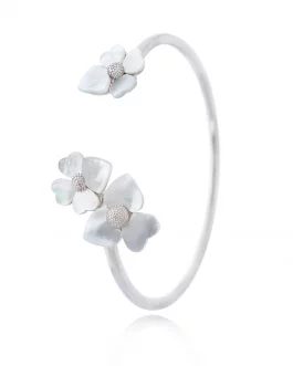 Pulsera de caña con flor de naca