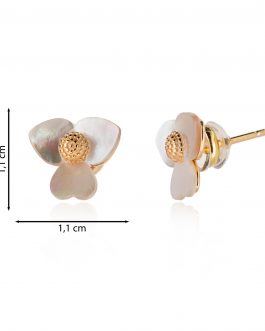 Pendiente flor de nácar