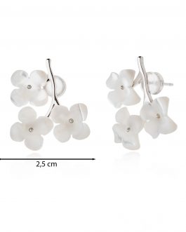 Pendiente ramillete silver