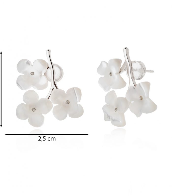 Pendiente ramillete silver